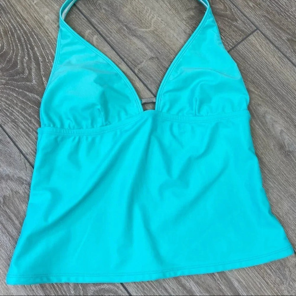 Cole of California Blue Halter Tankini  Swim Top - Picture 2 of 13